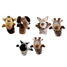 Lot de 2 marionnettes à main