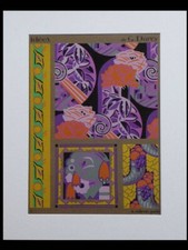 MOTIFS ART DECO - POCHOIR 1929