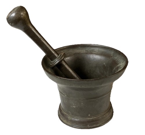Mortier ancien bronze avec - mortier,