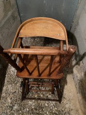 Chaise bébé bois vintage année 60