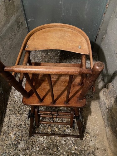 Chaise bébé bois - , vintage