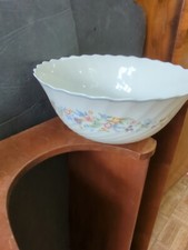 Vintage Circa 1990 Arcopal France "Victoria" Pattern Serving Bowl-Discontinued