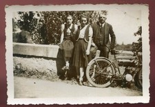 old photo. antique motorcycle