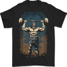 Hercules Gym Musculation Haltérophilie Entraînement T-Shirt 100% Cotton