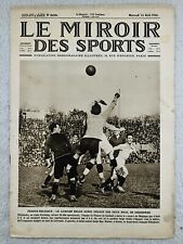 1926 Le Miroir Des Sports - France v Belgium Football Match Report & Pics