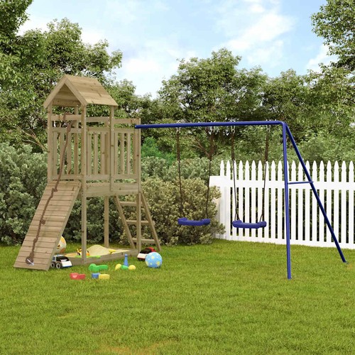 Aire jeux extérieur bois - d'extérieur,