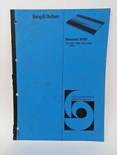 Bang & Olufsen B&O Beocord 4500 Cassette Deck Service Manual *Original OEM *