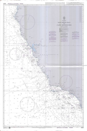 Carte marine baie - marine, de