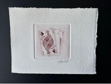 Belgique 1995 COB 2595 Epreuve d'artiste 1er jour FDC Jeu de Cartes Dame Rouge