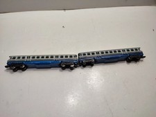 PIKO N 5/0649 AUTOMOTRICE AUTORAIL VT4.12 ET SA REMORQUE FONCTIONNE BON ETAT