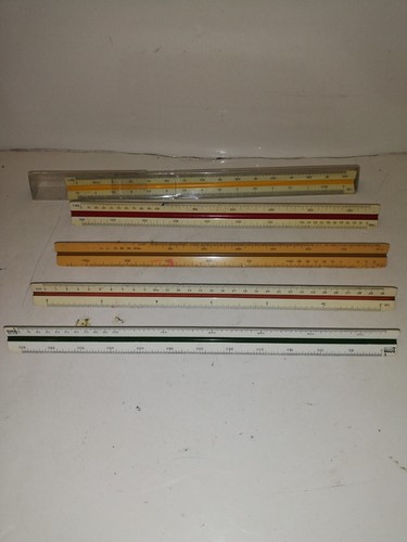 Lot regle triagulaire a - de, 5