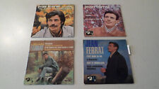 Lot collection de 4 disques vinyles EP 45T de Jean Ferrat - 45 tours