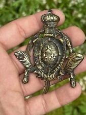 Watch door / frame / miniature & royalist & fleur de lys & bronze
