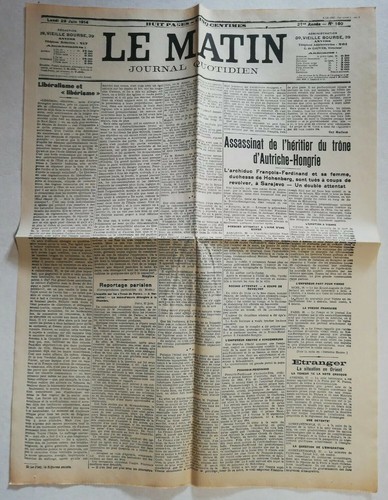 N939 une journal le - une, du