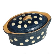 Antique Small Glazed Terracotta Terrine by Soufflenheim Friedmann