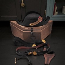 Ancienne bicorne de l'école polytechnique et sa ceinture - fin XIXe siècle