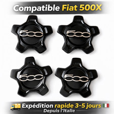 Cache Moyeu Fiat 500X Noir Lot
