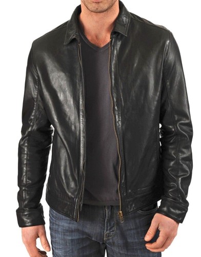 Veste cuir pur pour - pur, hommes