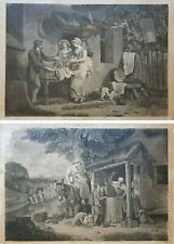 1810 Grandes 55x73 Anciennes Gravures Dickenson Wheately Bibliothèque Impériale