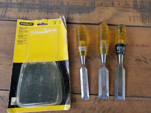 Vintage stanley wood chisel - vintage,