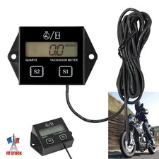 Compteur d'Heure pour Moto Batterie Longue Durée pour Moteur à Essence 2/4 Temps