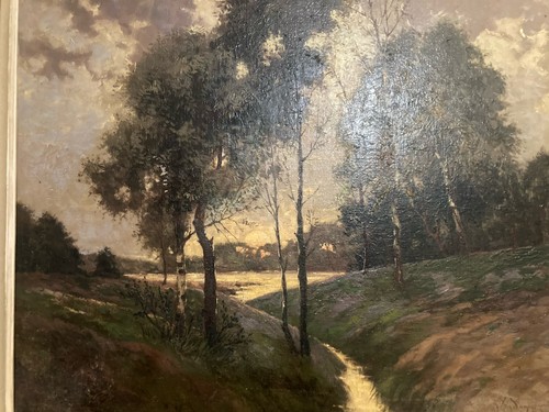 Peinture huile sur - huile, toile