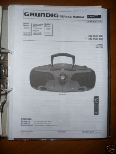 Manuel service grundig - manuel,
