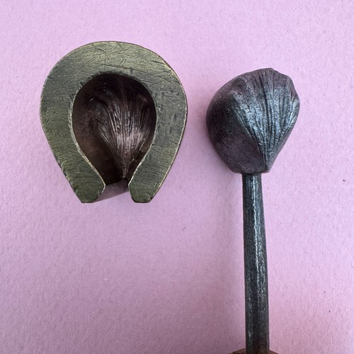 Ancien fer gaufrer - à, moule
