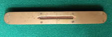 Antique Brass and Wood Bubble Level - W B