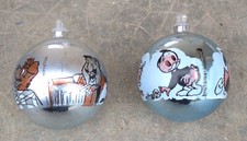 vintage lot  2 ancienne boule