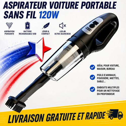 Aspirateur voiture sans - aspirateur,