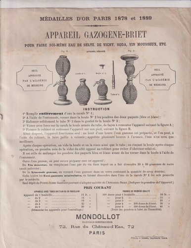 Circa 1890 affichette - 1890.,