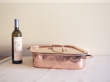 Stunning Antique Copper Turbotier Copper Turbot Kettle 19th Century (46x36cm)