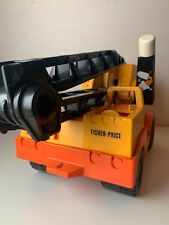 CAMION GRUE FISHER PRICE   VINTAGE - ORANGE