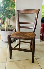Chaise paillé Louis Philippe