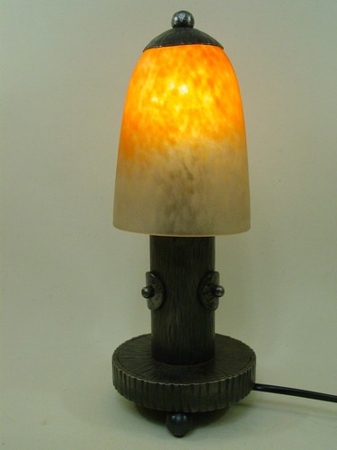 Lampe art déco fer - , forgé