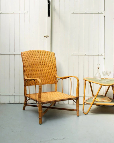 Ernest fauteuil en osier - fauteuil,