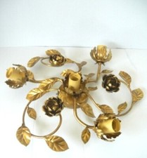 Plafonnier Lustre Or Feuille