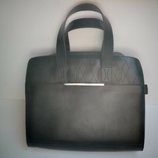 Porte documents cuir noir /