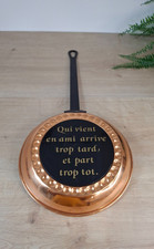 Poêle en cuivre décoration