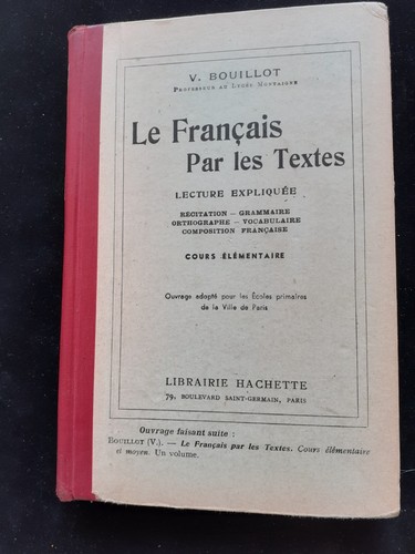 Livre scolaire français - scolaire, le