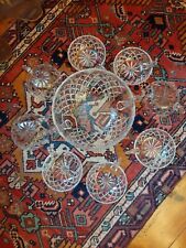 Cristal Saint Louis, service à punch/salade de fruits/glace . avant 1936