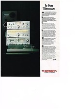 1978 ADVERTISEMENT THOMSON h-fi turntable pre amp tuner