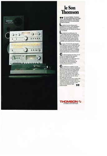 Publicite 1978 thomson - ,