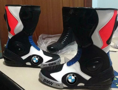 Bottes cuir course motogp - cuir,