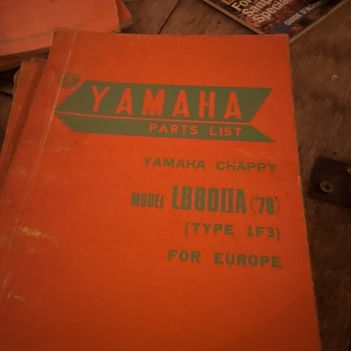 Parts list yamaha - 2, chappy