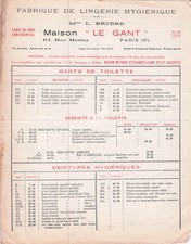 75 PARIS lingere LE GANT