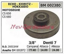 Pignon ECHO Moteur Tronçonneuse CS 650 660 3/8" Dents 7 002380