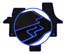 Tapis de sol en Velours noir