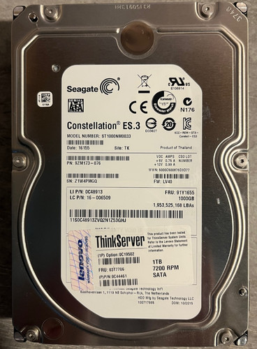 Disque dur 1to seagate - 1to, es.3